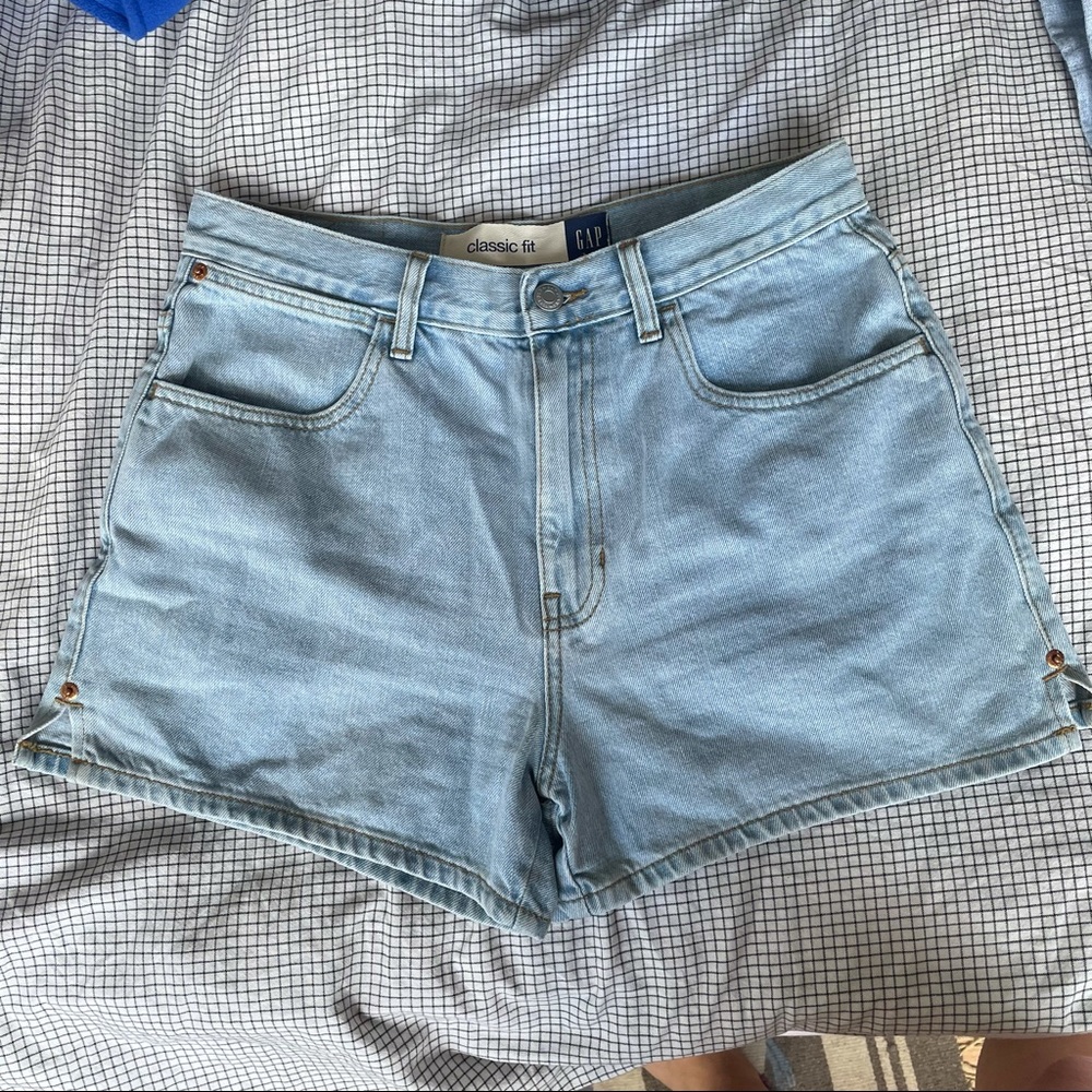 Gap vintage denim high-waisted shorts